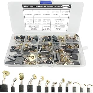 48 Pcs Carbon Motor Brushes, 12 Sizes Carbon Brushes For Electric Motors Replacement, For Hand Drill, Blower, Blender, Power Tool, Circular Saw