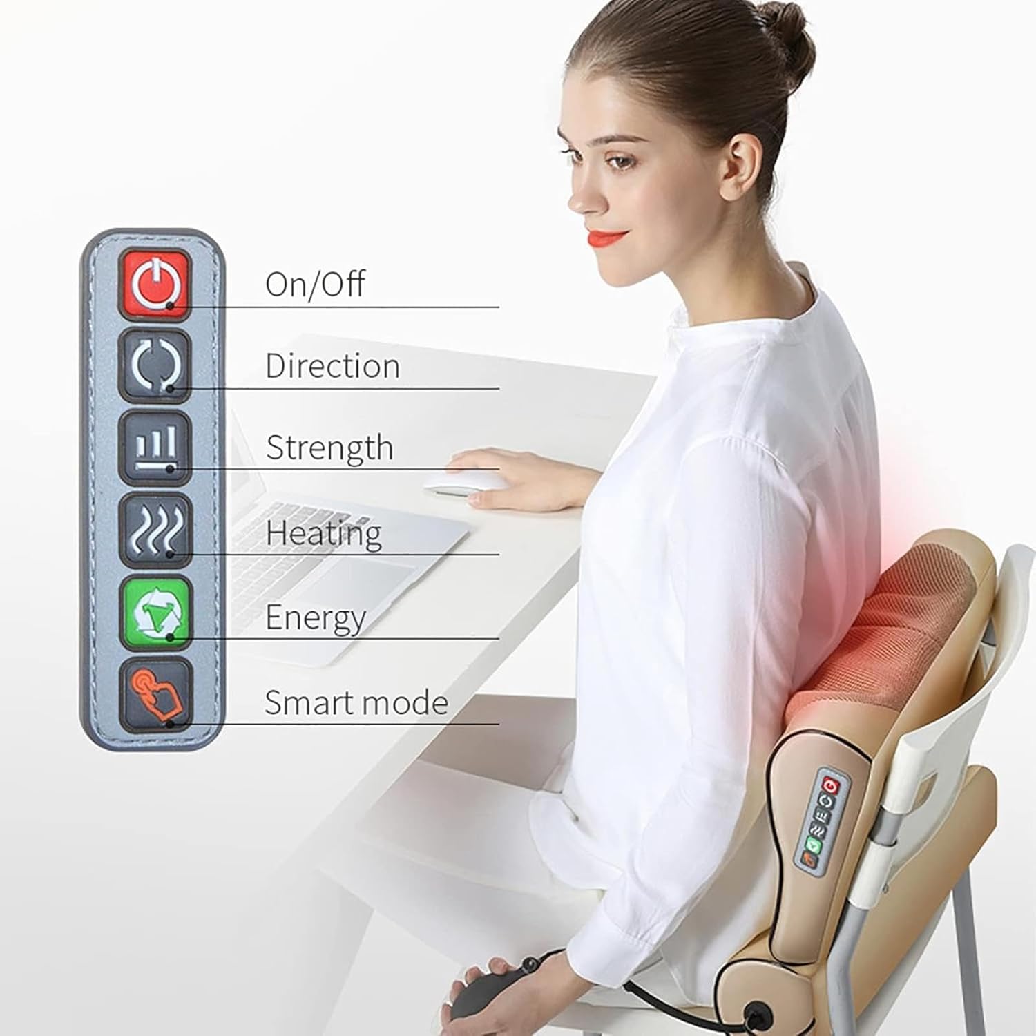 Neck Traction Device, Neck Brace, Adjustable Cervical Neck Traction Device with Airbag Support and Chin Support Neck Brace, for Patient Comfort, for Home Office