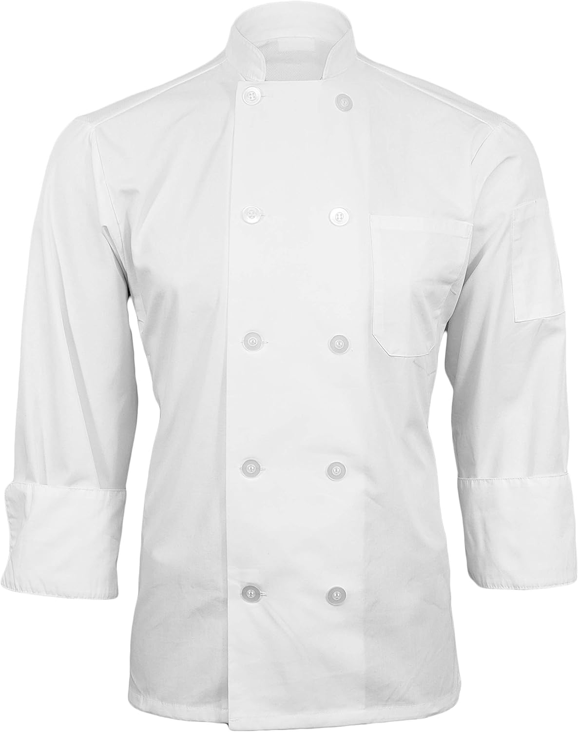 Poplin Long Sleeve Mesh Back Chef Coat: Clothing, Shoes & Jewelry