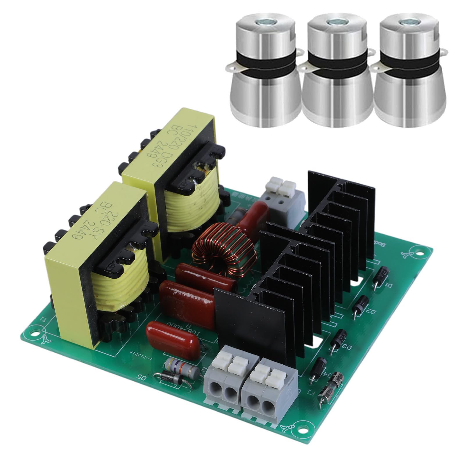 Precisions Engineered - Limpiador ultrasónico PCB 150 W con convertidores metálicos para uso en taller, placa de limpieza ultrasónica