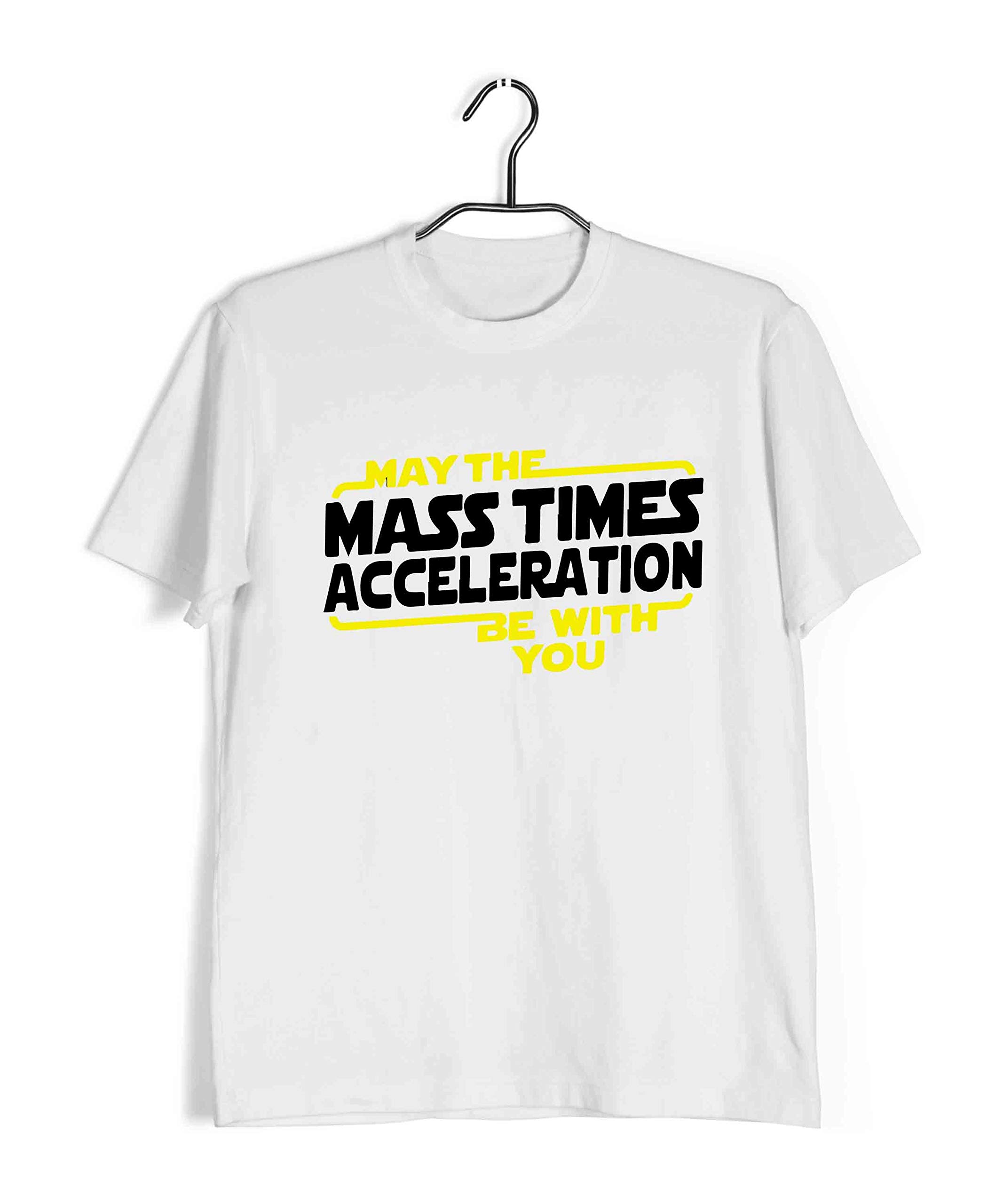 AaramkhorPhysics T-Shirt for Men | May The Force BE with You | Geeky Nerd | Regular Fit for Men Sizes S to 4XL|