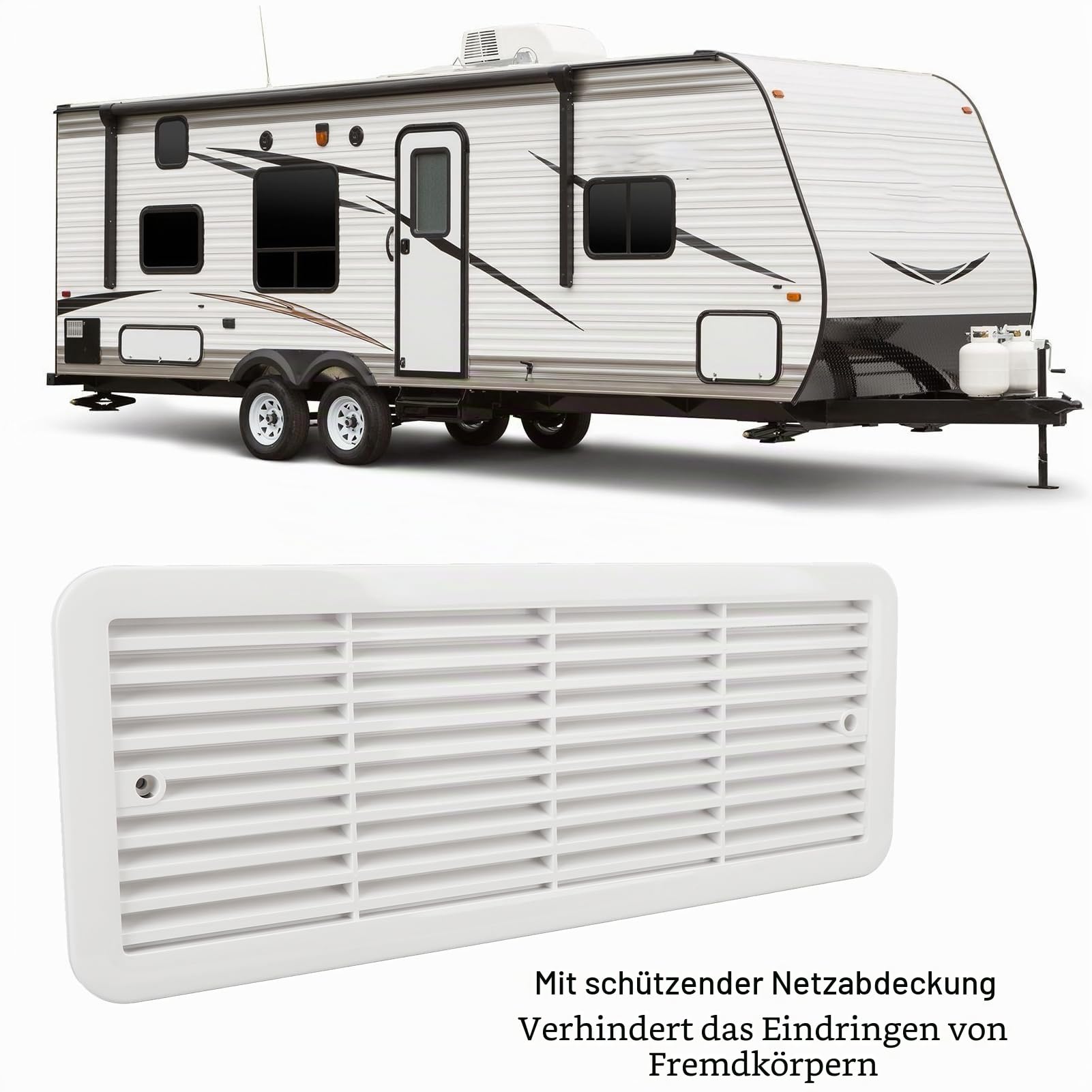 Luocute 12-V-Kühlschrank-Verdampfer-Lamellenventilator, 3 Ventilatoren Maximieren den Luftstrom, Wird an Verdampferlamellen Befestigt, Wohnmobil-Kühlschrankventilator, Leiser