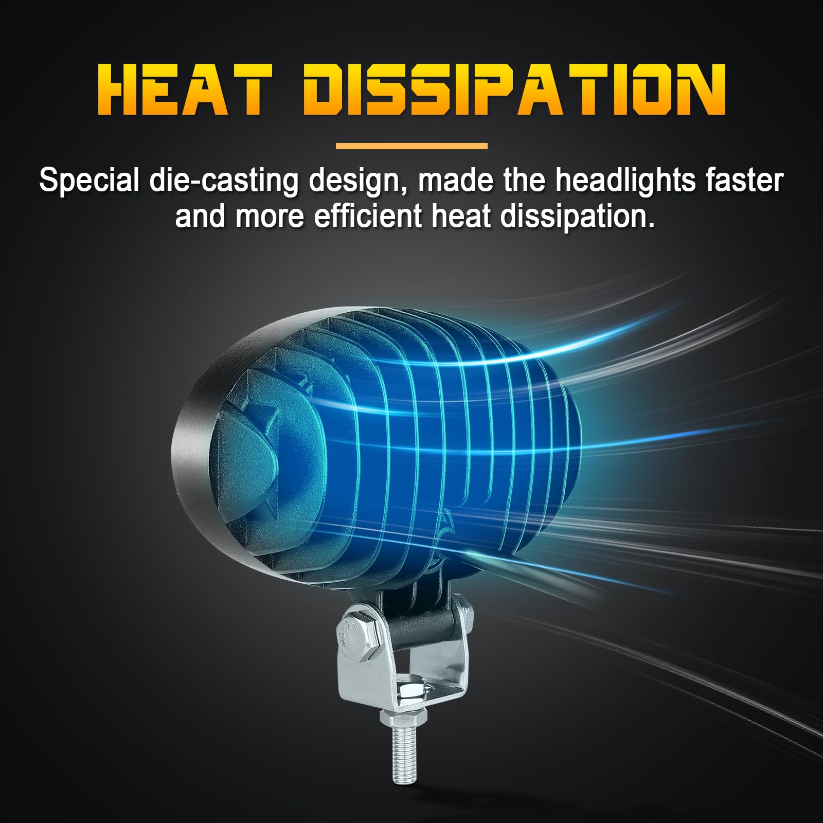 RIGIDON 4 Pcs Luz de trabajo LED Ovalada, 5.5 pulgadas 14cm 20W Faro de trabajo Impermeable Foco led Tractor 12V 24V para 4x4 Off road Camión Coche ATV Barco, faros antiniebla