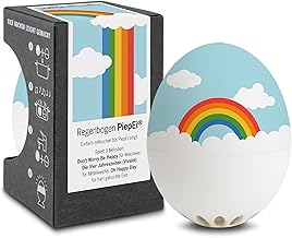 Rainbow PiepEi - Singing Egg Timer for Cooking with - Egg Cooker for 3 Hardness Levels - Good Mood Gift - Funny Cooking Egg - Music Egg Timer - Brainstream