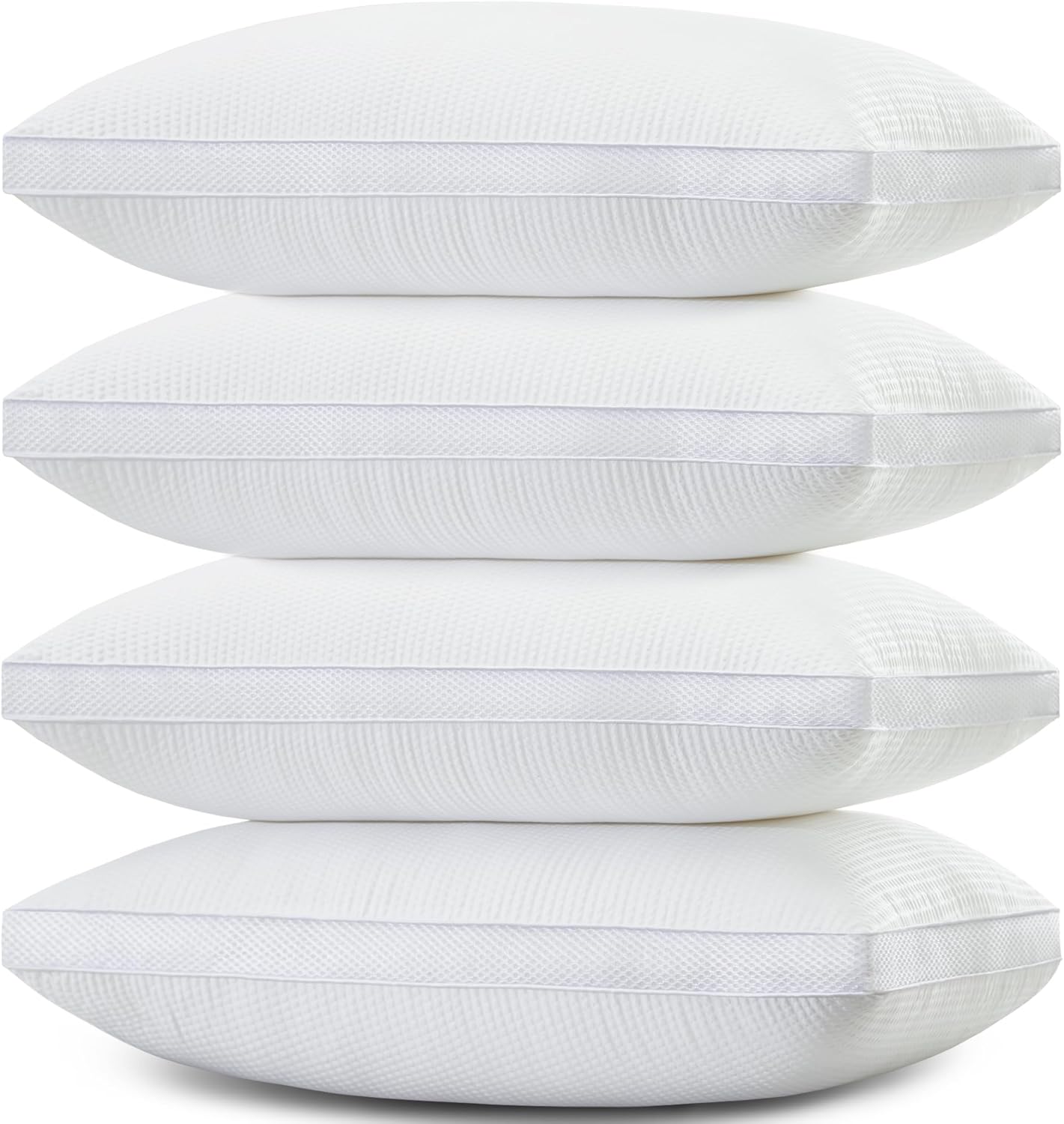 ベッドピロー しっかり眠れるように ソフト 2枚セット サポート力があり快適なダウン代替枕 高級ホテルマチ付き枕 横向きでも仰向け(