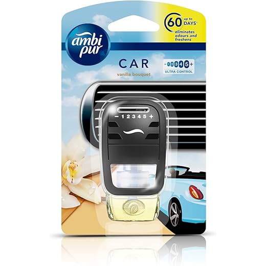 Ambi Pur Vanilla Bouquet Car Air Freshener 5ml 5 ml