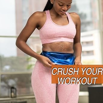 Waist Trainer Trimmer Sweat Belt Band for Women Lower Belly Fat Sauna Slimming Belt Suit Workout