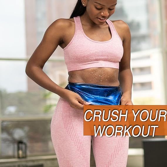 Waist Trainer Trimmer Sweat Belt Band for Women Lower Belly Fat Sauna Slimming Belt Suit Workout