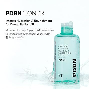 VT COSMETICS PDRN Toner, Hydrating Facial Toner, 8.45 fl. oz.