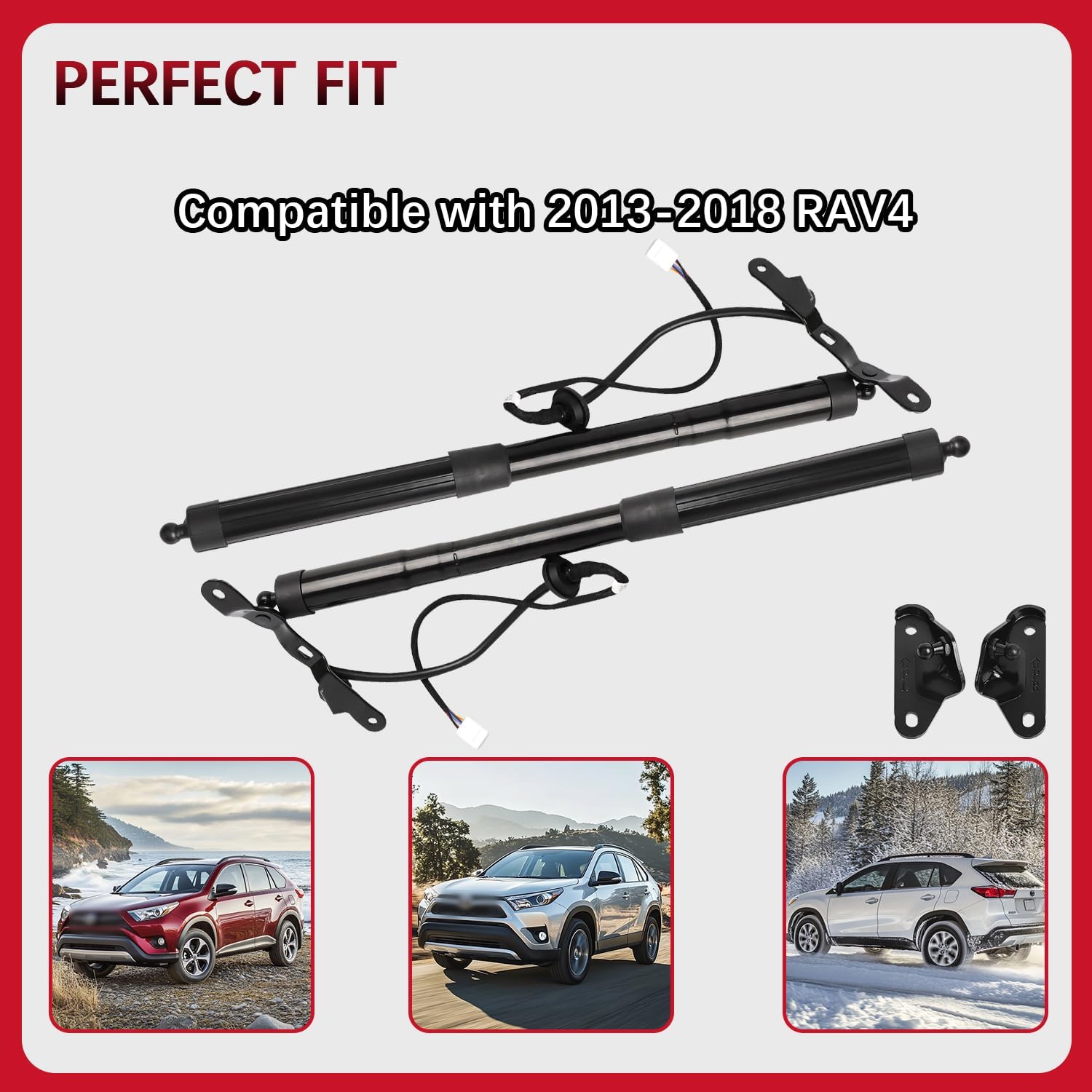 Electric Rear Hatch Lift Struts Compatible with 2013-2018 RAV4 Liftgate Actuator 2.5L Tailgate Power Shock Support Replace for 6892009010 689100R051 Left&Right, Pair of 2