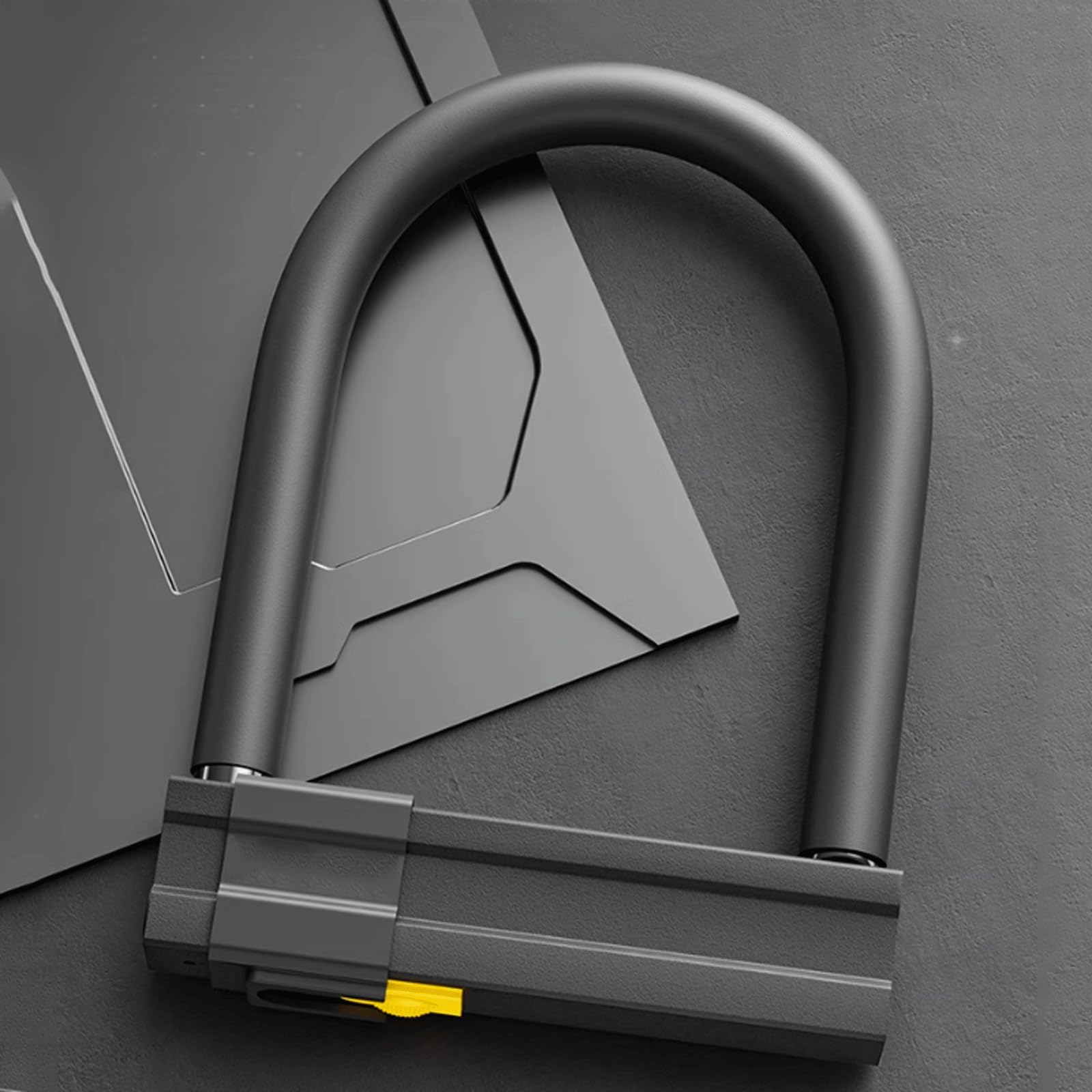 KRILLIQ Blocco antifurto Lucchetto a U in Acciaio Spesso per Moto, a Forma di U, con Testa antifurto, Lucchetto per Pneumatici per Bici, per Moto, Scooter, cancelli Motociclo