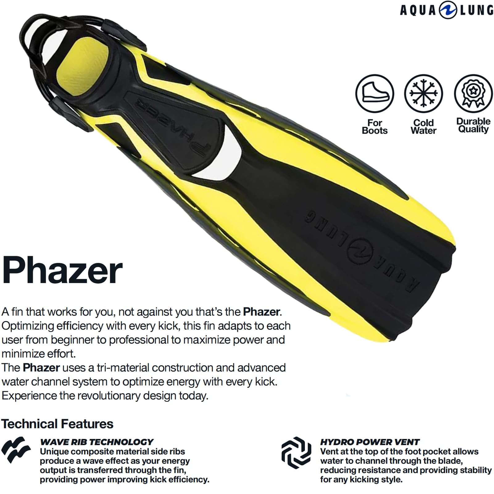 AQUALUNG Phazer Fins uniseks