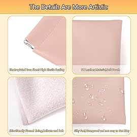 BUSOHA 3 Pack Small Makeup Bag for Purse - Mini Portable Cosmetic Bags for Women, Coin Purse Lipstick Cosmetic Accessories Organizer, Small Travel Kit Storage Pouch(Pink)