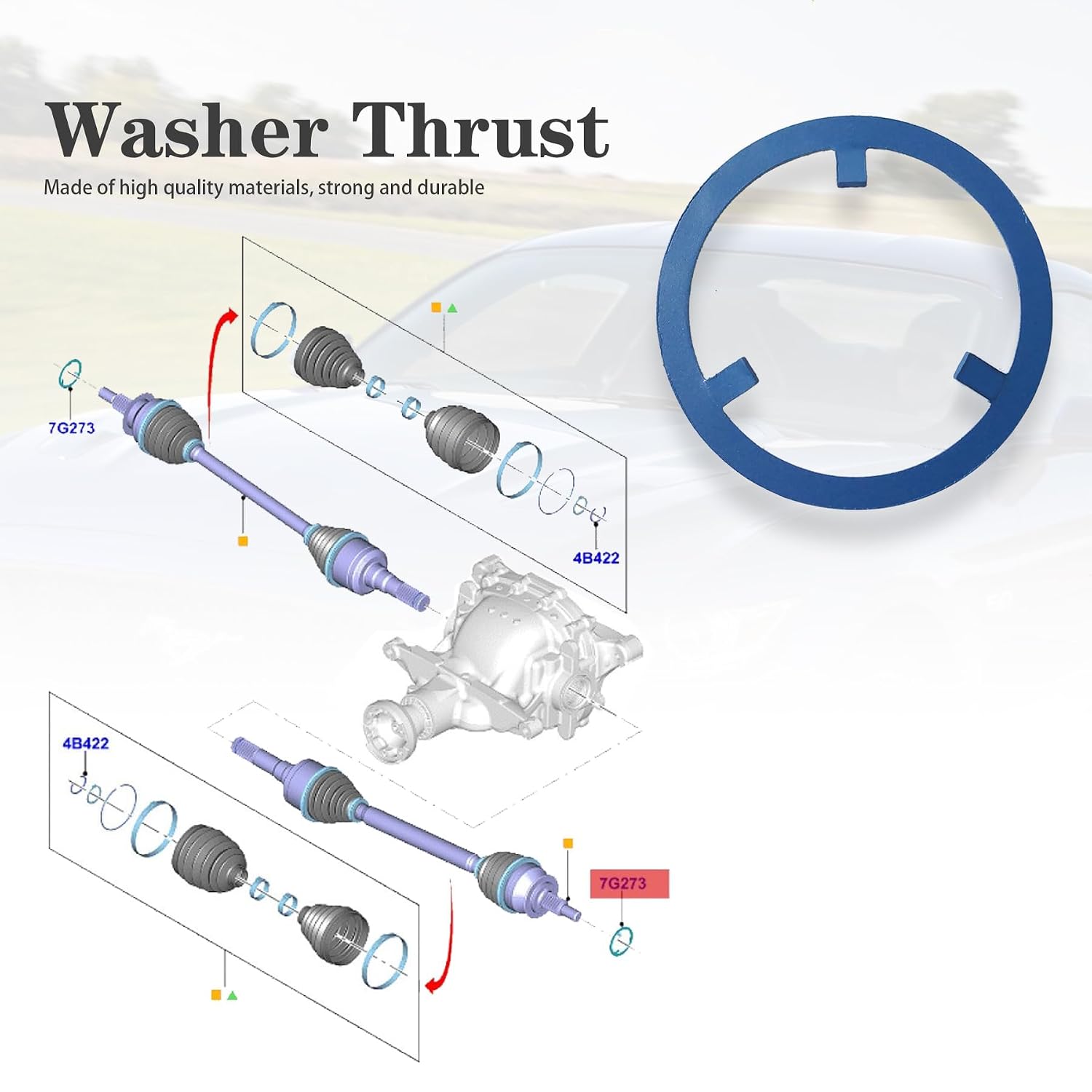 FR3Z-7G273-A Fit for Ford Mustang Axle Thrust Washer