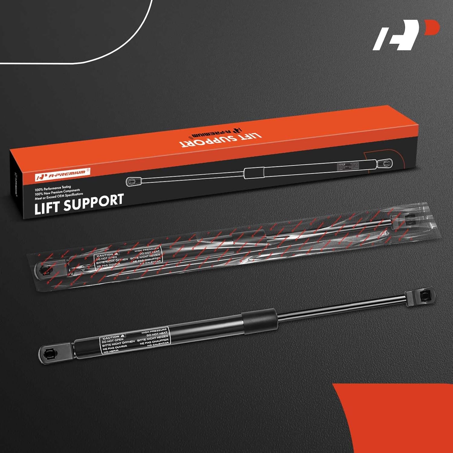 A-Premium Front Hood Lift Supports Shock Struts Compatible with Select Lincoln Models - Town Car 2003-2011 Sedan 4-Door - Replace# 3WIZ16C826AA(2PC Set)