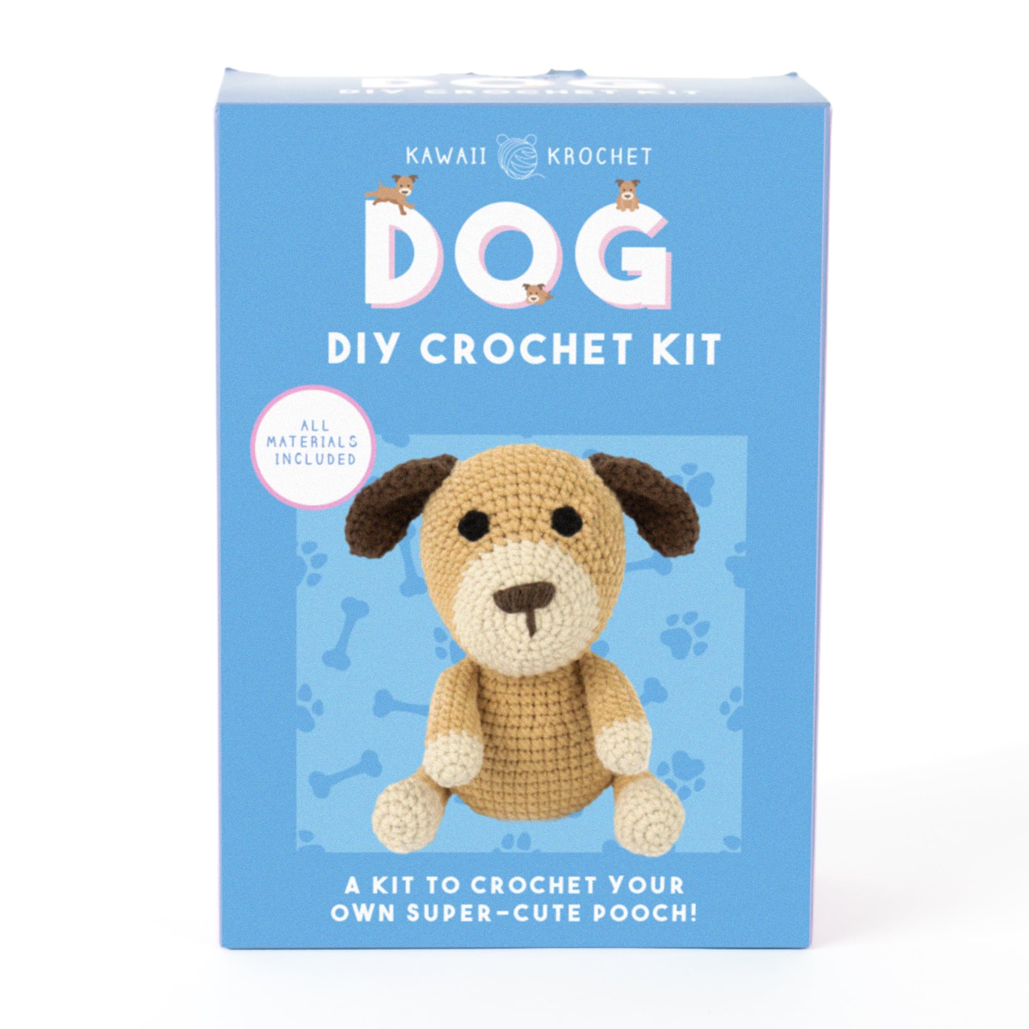 Gift Republic  Blue Diy Dog Crochet Kit, Sports Direct