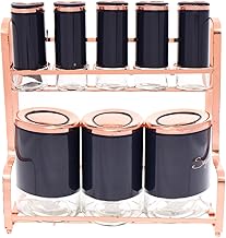 طقم توابل ستانلس ستيل من اوكسفورد - 9 قطعة - 291، متعدد الألوان