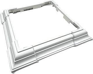 Adjustable White Vinyl Post Skirt (4-Piece Set) - Fits 3x3 to 6.5x6.5 Square & 4x6 Rectangular Posts - Snap-Together Retrofit Trim (No Railing Removal Required)