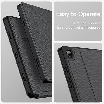 JETech Folio Case for Samsung Galaxy Tab A9 Plus 11, Black