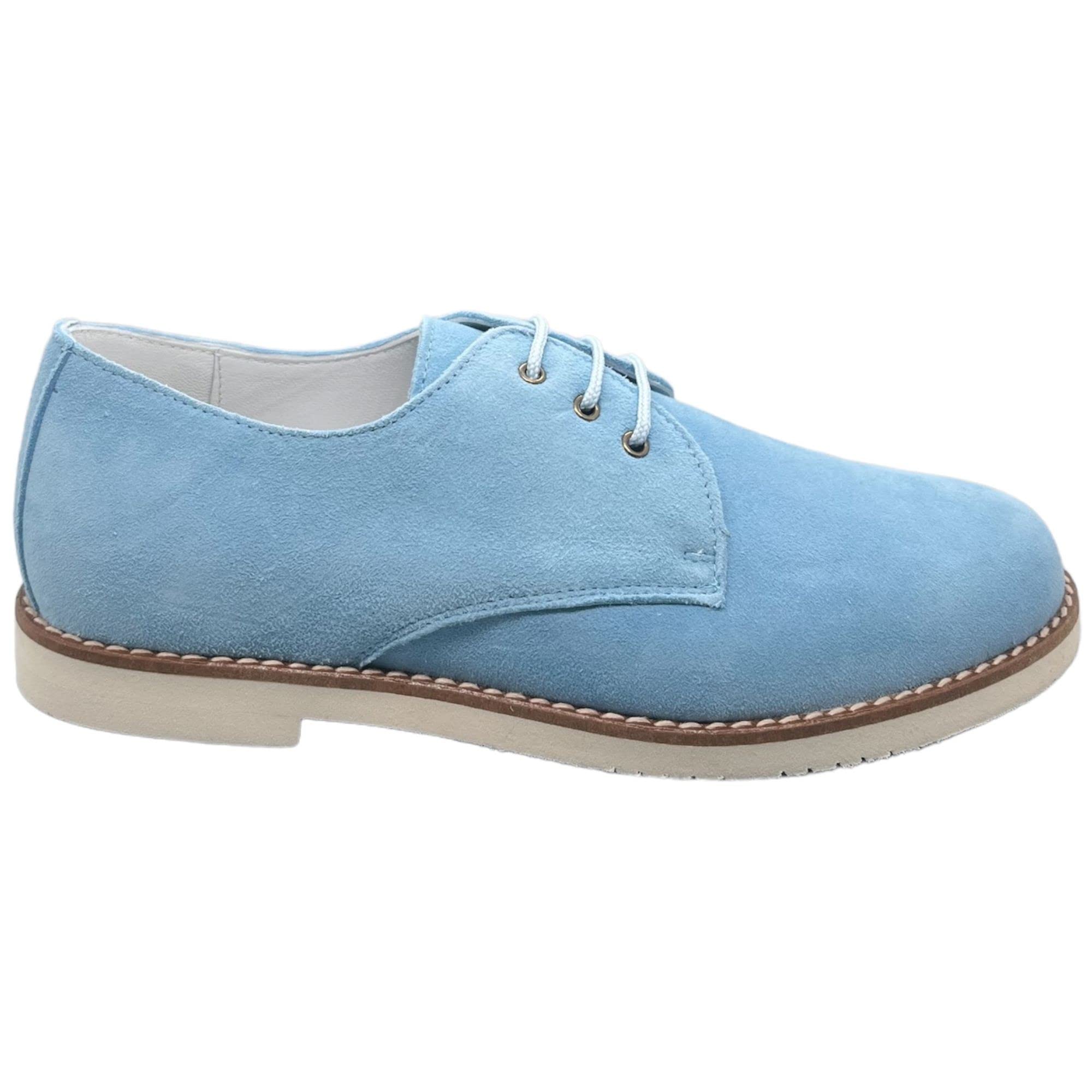 GUXS Zapato Blucher niño Color Ante Sky Azul