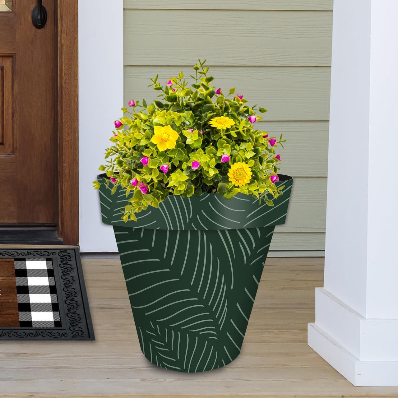 Briarwood Lane Tropical Leaves Large Planter