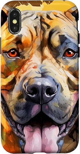 Miniatura 1 de iPhone XXS Dogo Canario Portrait  Portrait Colour Artwork Case