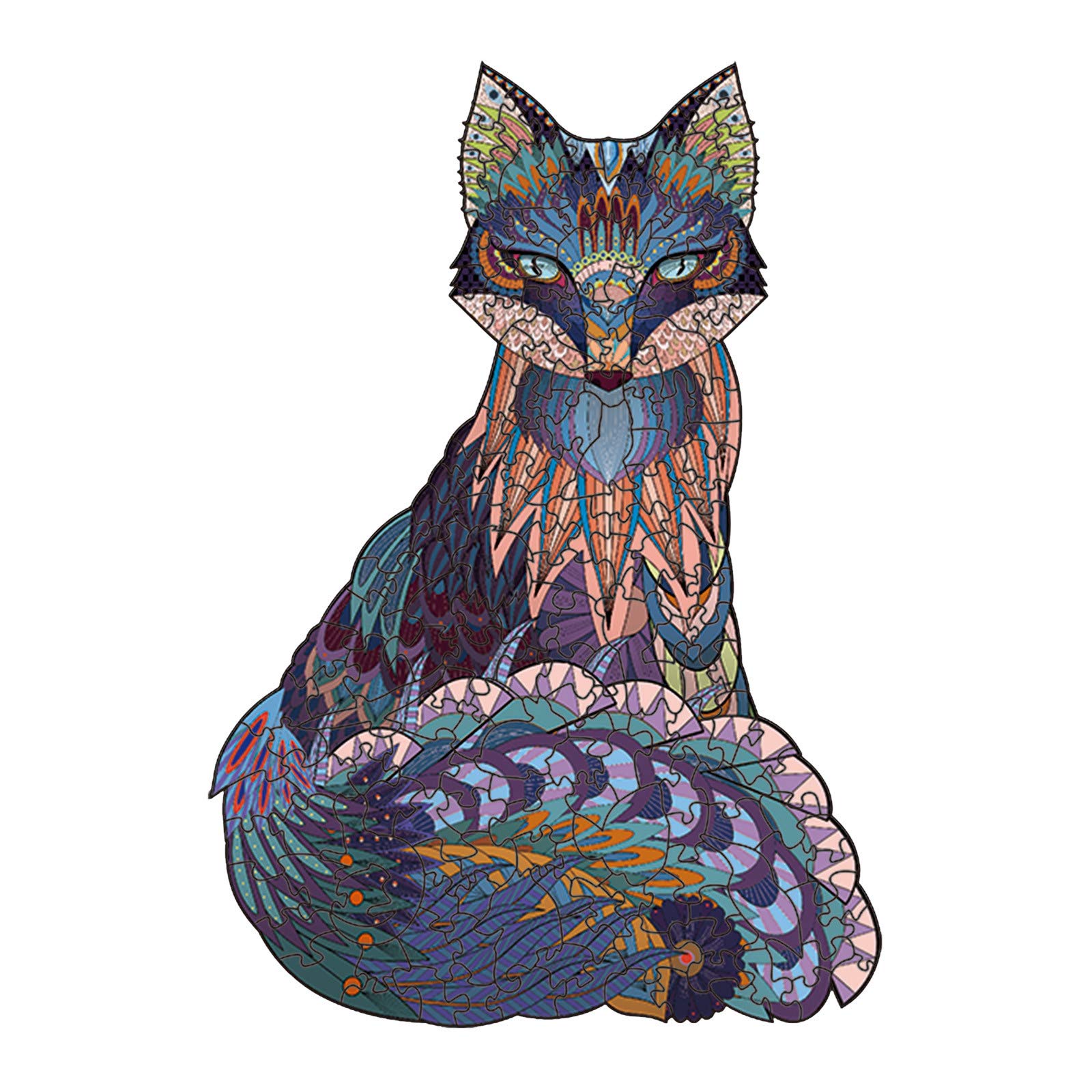 Netherlands and Animal Wooden Pieces Pieces Shape Puzzle 200 Puzzle Toy P47 (As Shown, One Size)