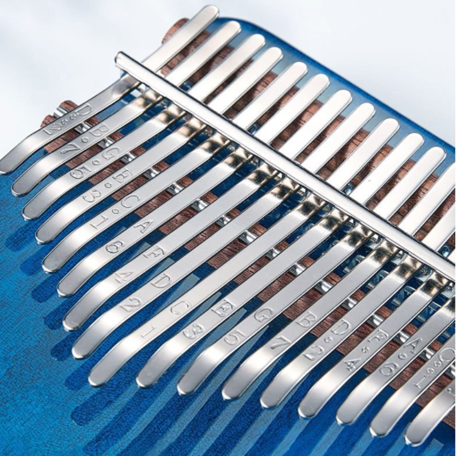 Suono Squisito Thumb Piano 17 Tasti in Legno di Mogano, per Strumento Musicale a percussione per Principianti, Pianoforte a Dito Portatile, Regali Musicali Facile da Giocare