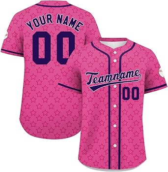 Custom Baseball Jersey Personalized Team Uniform Shirts Printed Name Number Sports Fans for Men Women Youth
