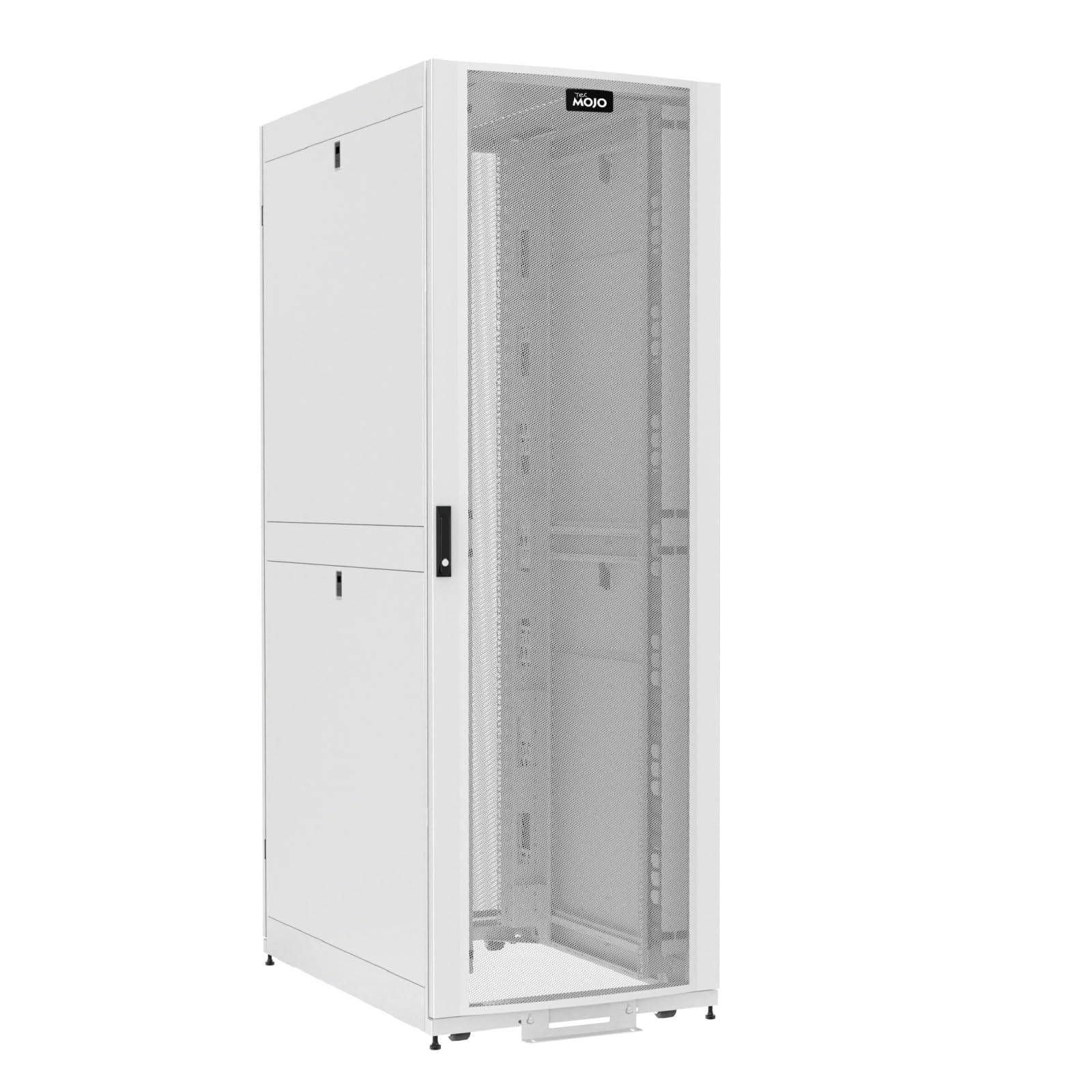 Tecmojo 52U Server Rack Cabinet - PRE-Assembled 32inch Width 48inch Depth IT Network Equipment Cabinet Rack Enclosure with Casters - 3000lbs Weight Capacity, White