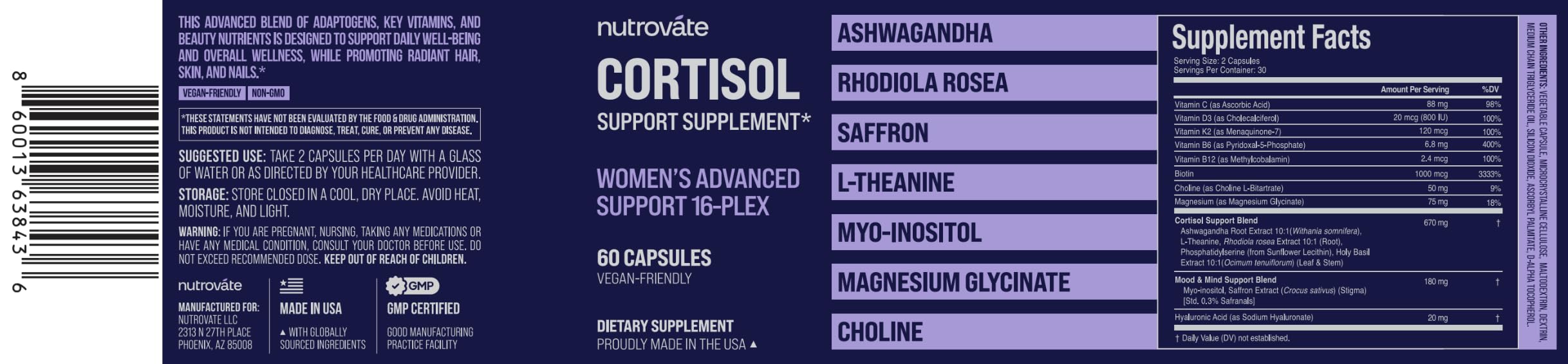 Cortisol Supplement for Women with Rhodiola Rosea, Ashwagandha, & Magnesium — Amazon image 11