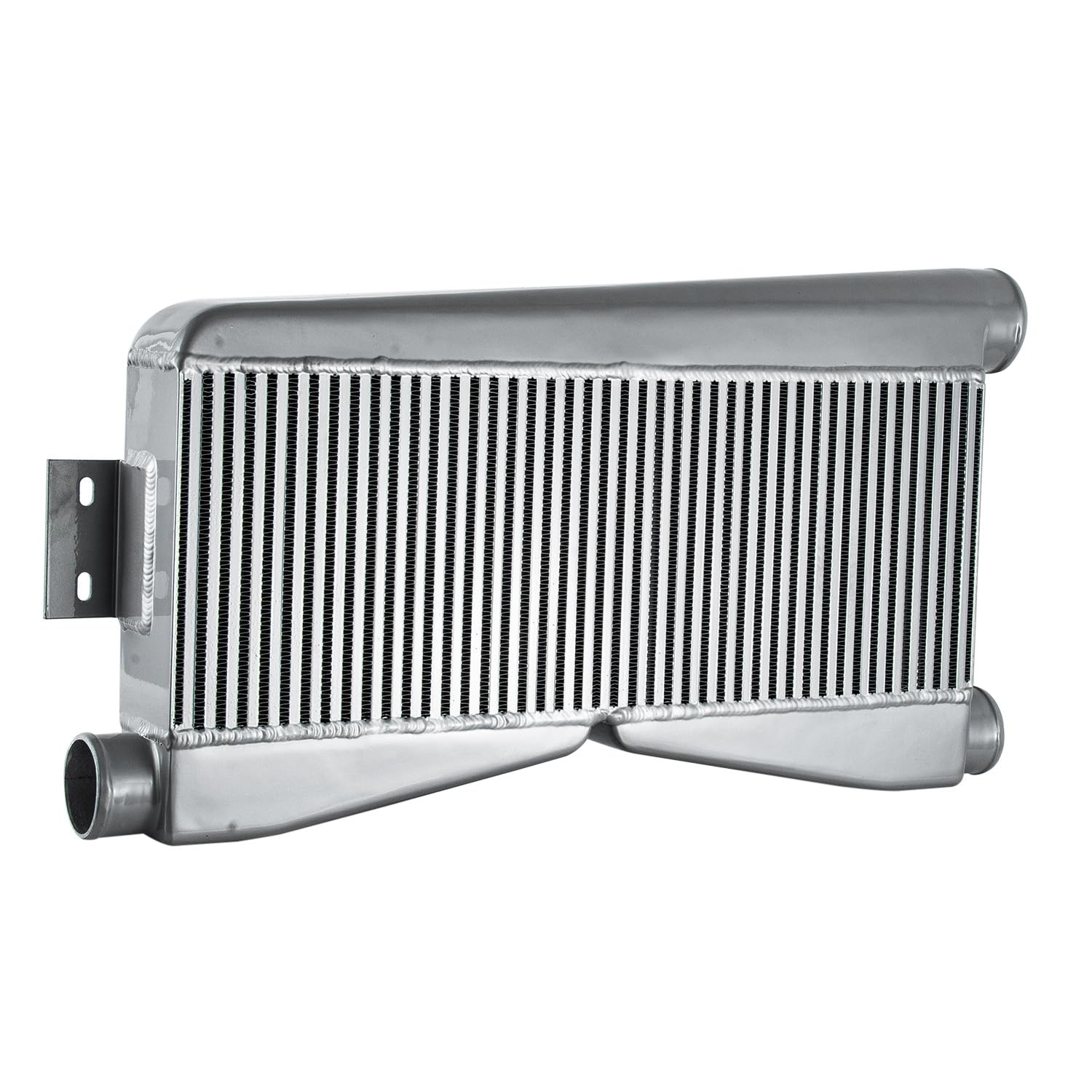 Intercooler doppio turbo universale 61 x 22,9 x 8,9 cm, barra e piastra personalizzata (2 in/1 out) SL