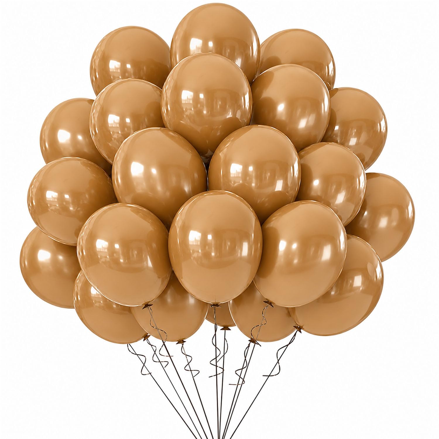 Coffee color pack of 50 Pcs Latex Balloons | Thick Party Balloons for Festival & Event Decor-image-9