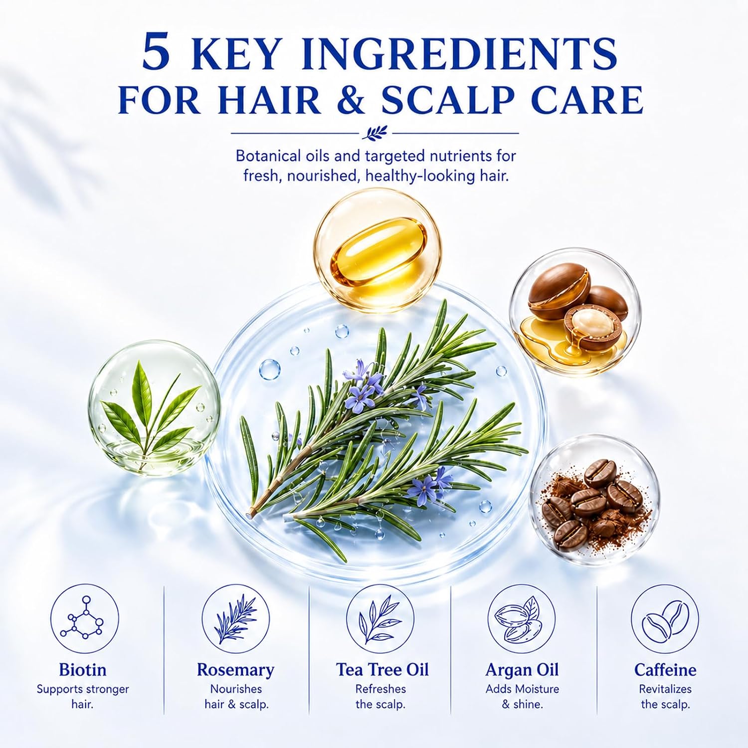 Shampoo for Thinning Hair for Women, 11.84 fl oz | Biotin & Rosemary, Hair Growth Shampoo, Anti Hair Loss, Natural Thickening Formula, Sulfate Free, With Comb