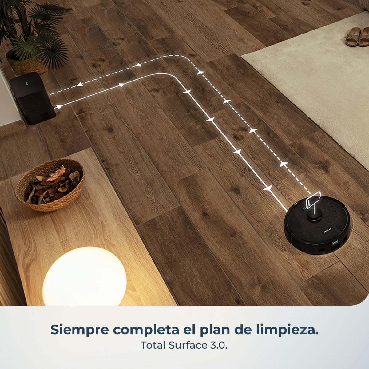 Cecotec Robot Aspirador y Friegasuelos Conga Y50 X-Treme 5000Pa Base Autovaciado 3L Navegación Láser