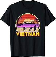 Vietnam Retro Vintage 80s Style Beach Summer Vacation Men Women Kids T-Shirt