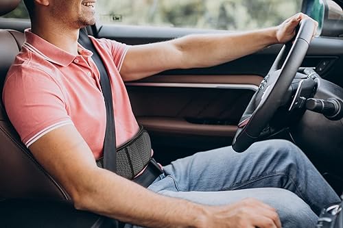 Miniatura 3 de Hy-Impact - Cinturón de masaje térmico con presión de aire para dolor de espalda, 3 velocidades, ajustes de calor y vibración alimentado por USB