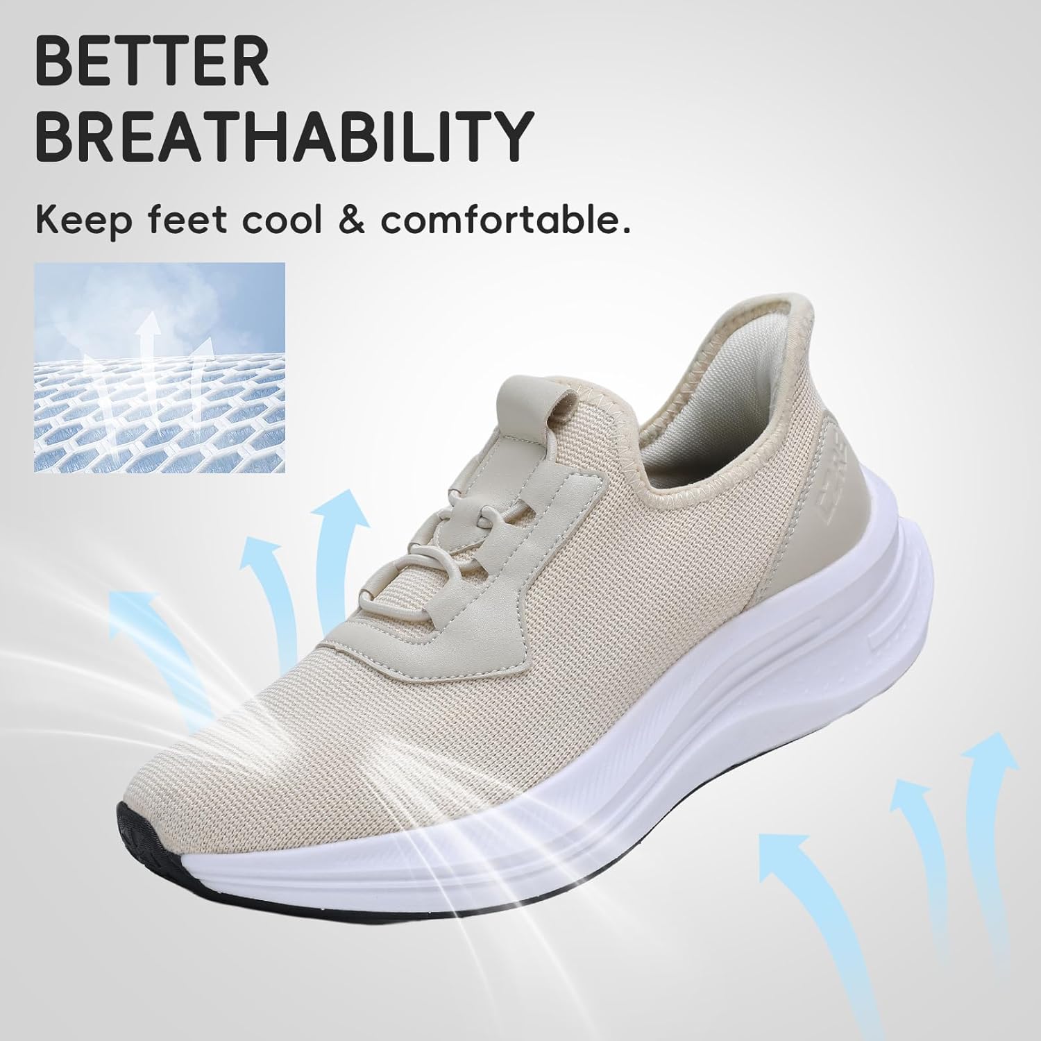 Womens Slip On Sneakers Walking Running Tennis Shoes Lightweight Casual Sneakers for Gym Travel Work - Image 6