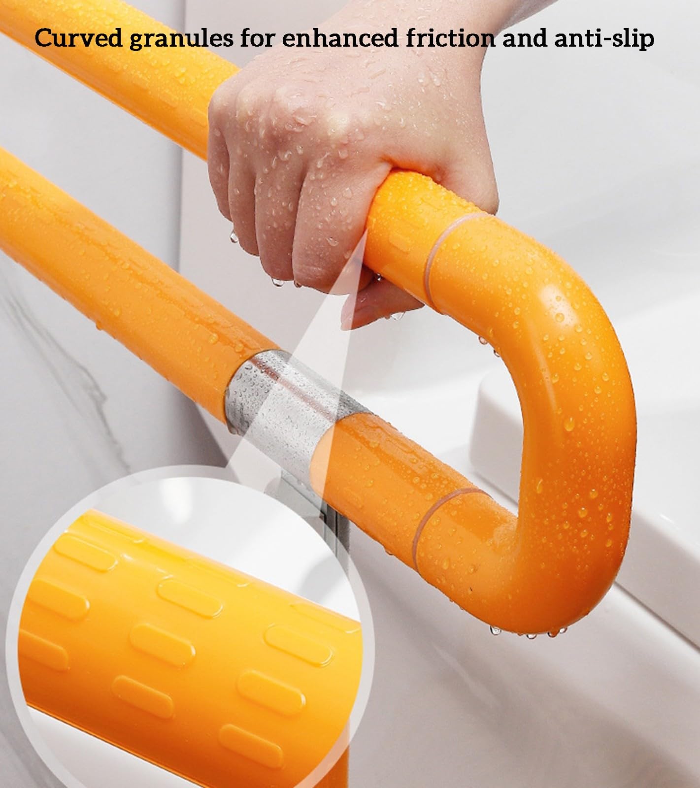 Pasamanos de baño Plegables para baño, Barra de Apoyo y reposabrazos, Accesorios de Seguridad para Personas Mayores y discapacitadas.