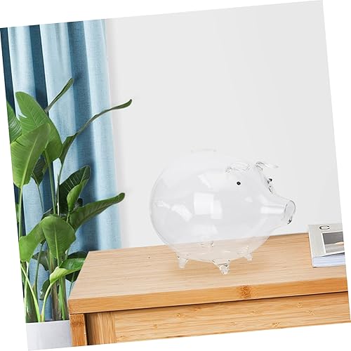 Miniatura 3 de HONMEET Alcancías para niños, banco de dinero transparente, organizador de aparatos para cabello, montaje en pared, decoración para el cabello,