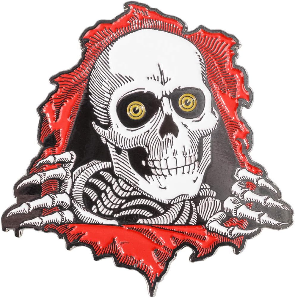 Peralta Ripper 2 Red Skateboard Lapel Pin