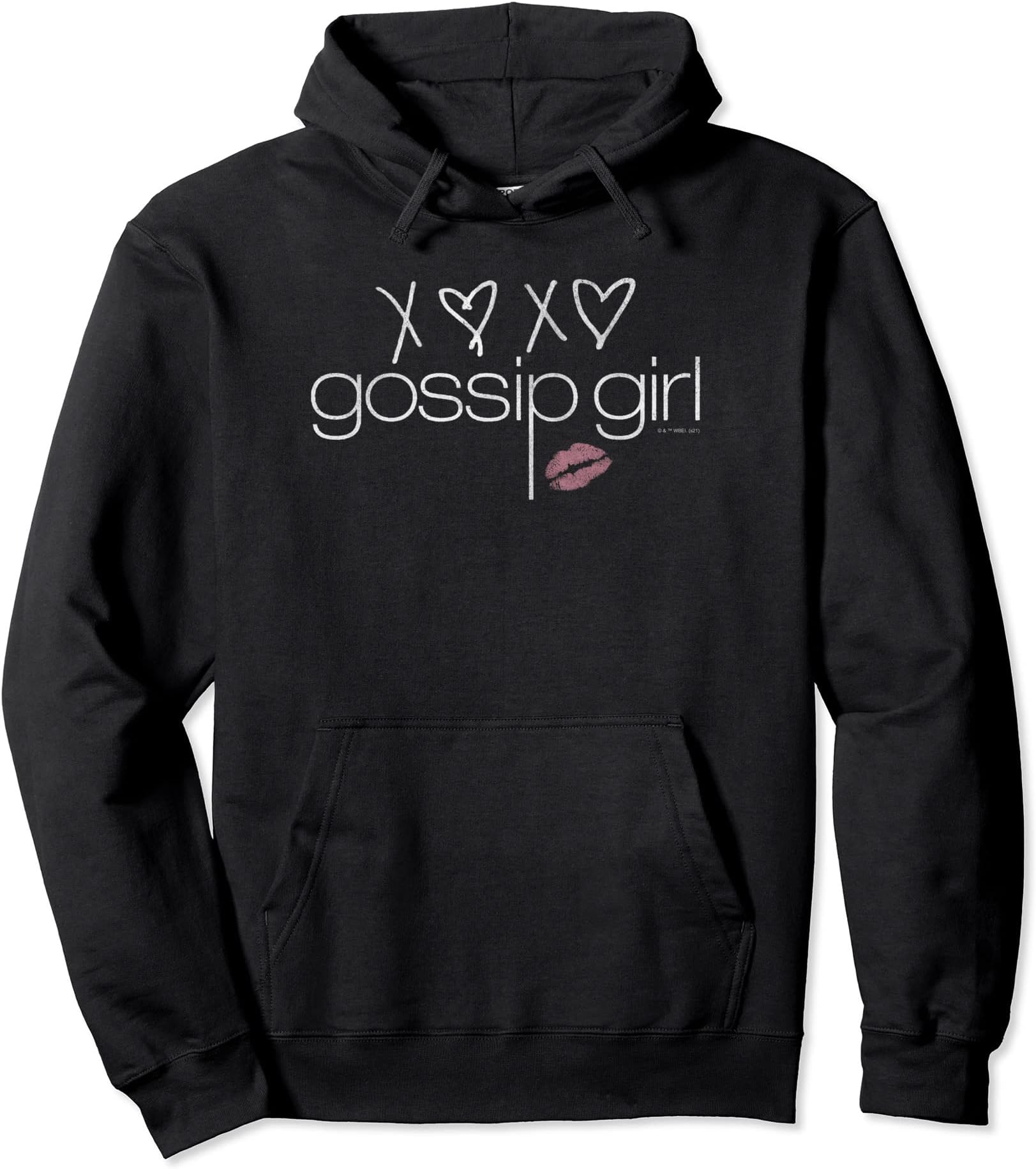Gossip GirlLipstick XOXO Logo Pullover HoodieOEKO-TEX STANDARD 100