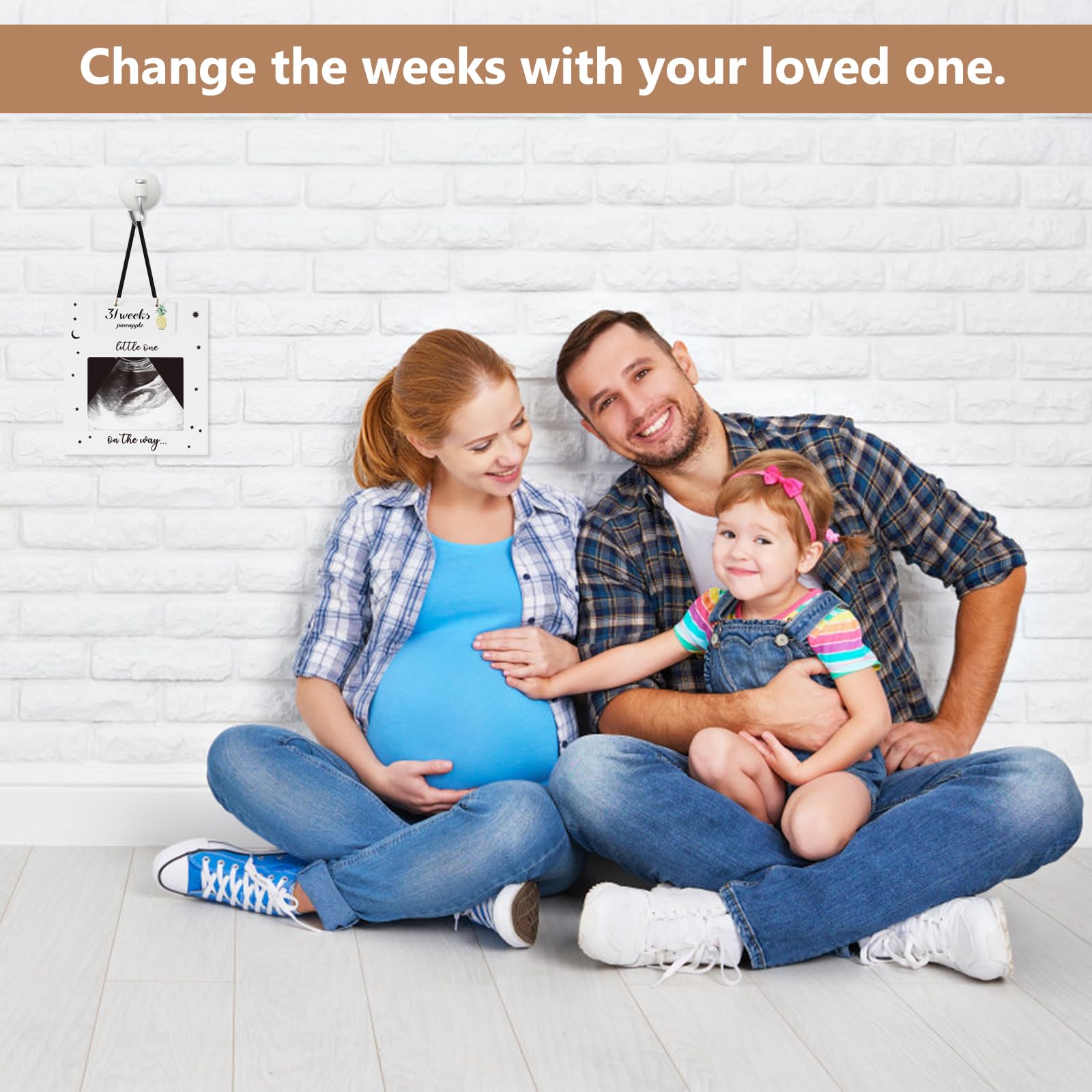 AOZBZ Birth Milestones Photo, Commemorative Wooden - Image 3