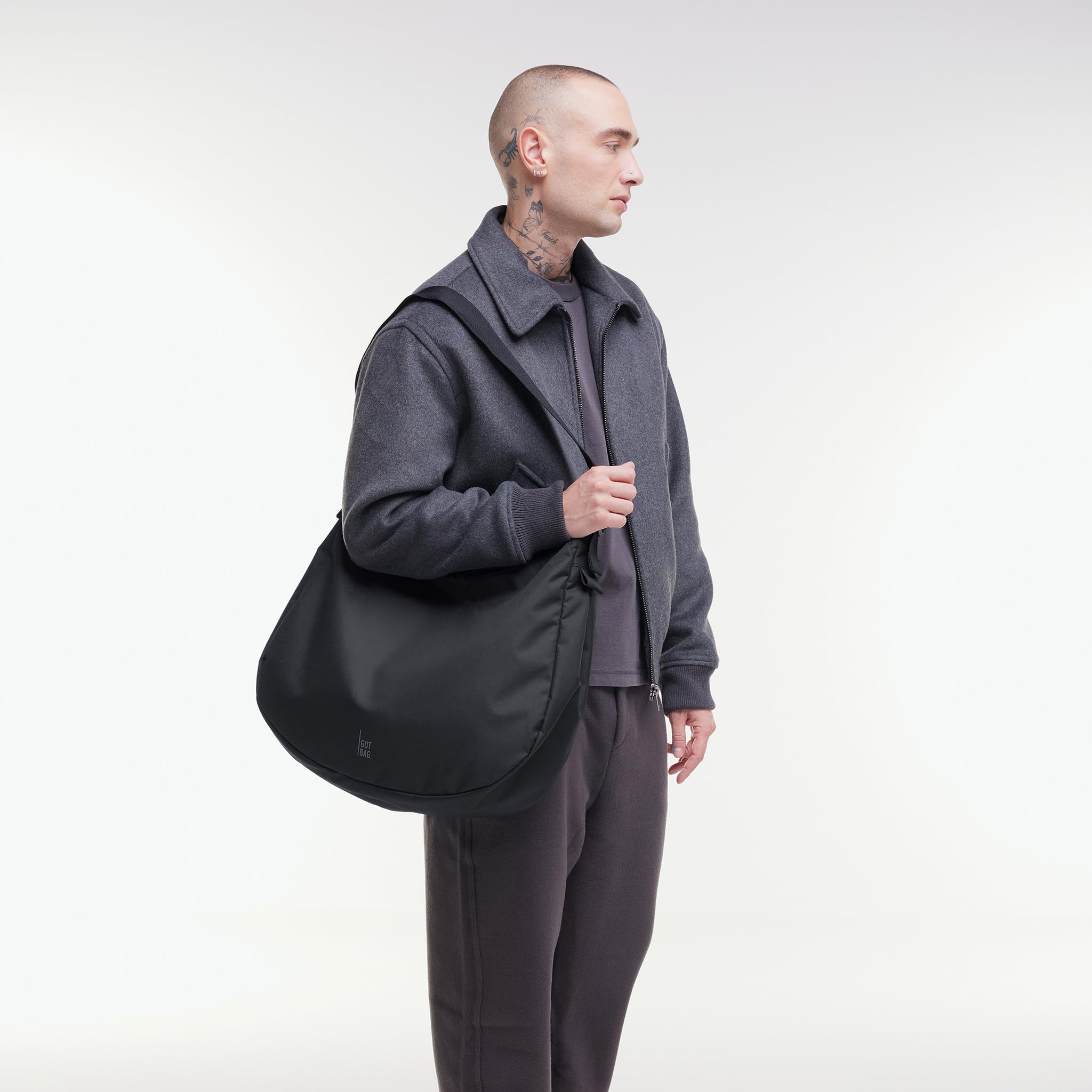 GOT BAG Handtasche Curved Bag | Beuteltasche Wasserabweisend mit verstellbaren Schultergurt