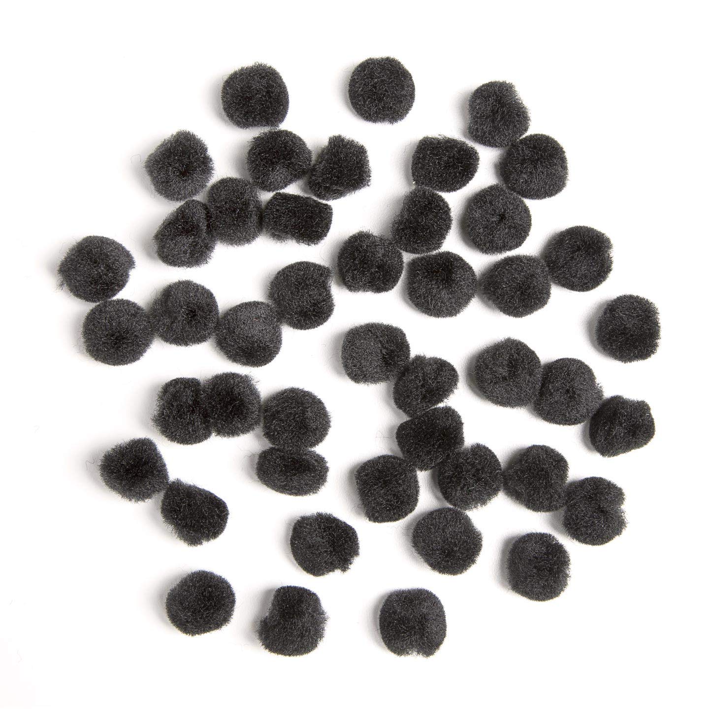 Darice Pompons, 1,9 cm, 270 Stück, verschiedene Farben Black,-#10176-90