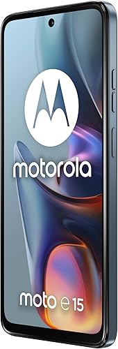 Miniatura 5 de Motorola Moto E15 Dual-SIM 64GB ROM + 2GB RAM (solo GSM Sin CDMA) Smartphone 4GLTE desbloqueado de fábrica (azul niebla) - Versión internacional