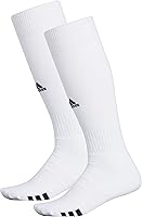 adidas Rivalry Over-the-Calf Sports Socks (2 Pairs) - Unisex Multisport with Arch Compression & Moisture-Wicking Cushioning
