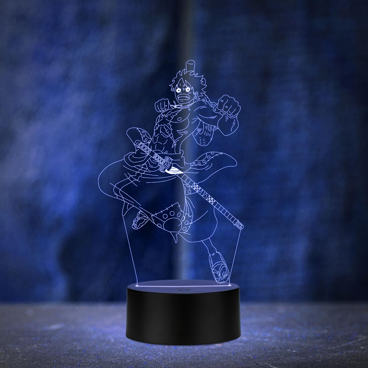 Buy StarLaser One Piece Monkey D. Luffy 3D Illusion Night Lamp | 7