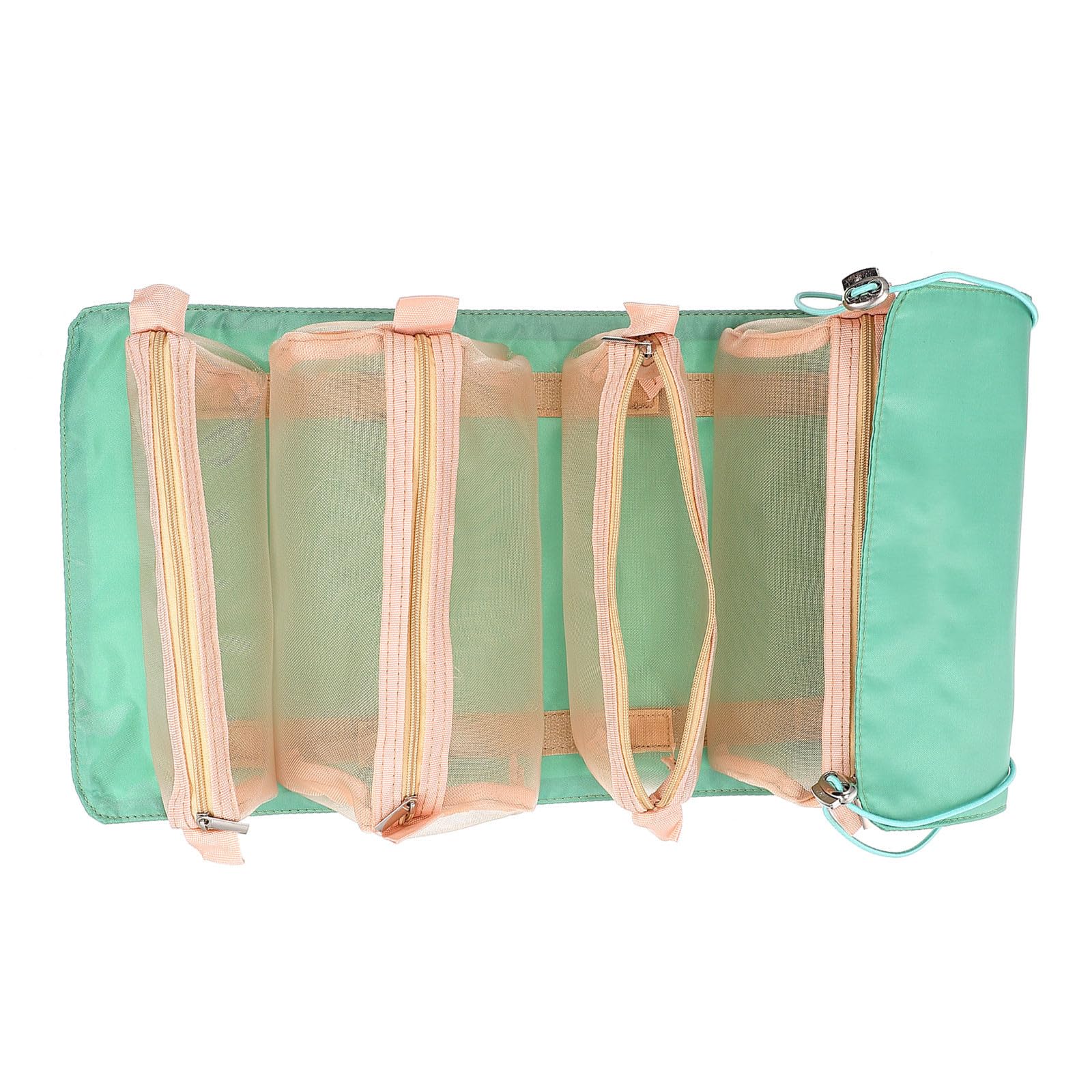 minkissy 3piezas Bolsa De Maquillaje Enrollable y Removible Organizador Cosmético Portátil para Viaje para Cosméticos y Accesorios De Belleza