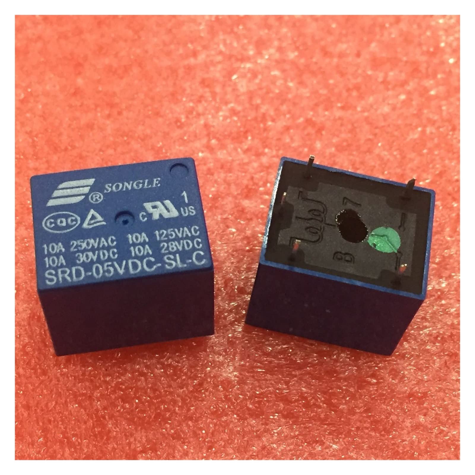 Relais SRD-5VDC-SL-C AMAZWI de puissance 5V DC type PCB pour circuit électronique - Lot de 50
